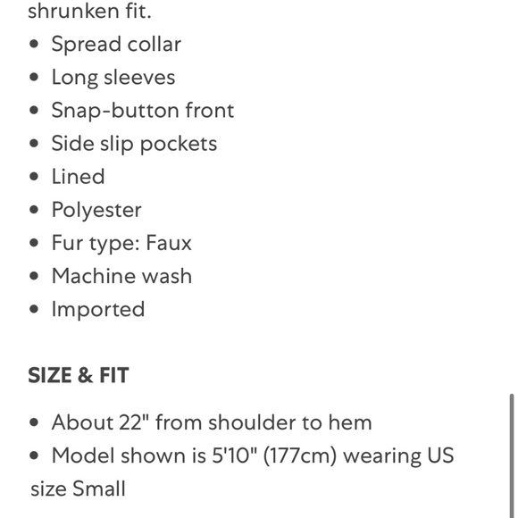 madewell portland faux shearling jacket - Picture 4 of 4